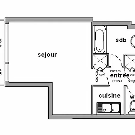 Spacieux Studio 2 Places Proche Pistes A Avec Balcon - Fr-1-340-18
